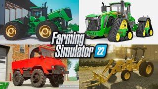 JD 9R & New 9RX, MB Unimog, & MF Utility Tractors! | Farming Simulator 22