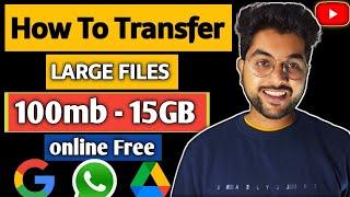 HOW TO SEND LARGE FILES ONLINE FREE  | Top 5 Website For Send Big File Without Any Data Loss