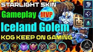 Grock Iceland Golem Starlight Skin MVP Gameplay By KOG Keep On Gaming ~ Mobile Legends S14 MLBB