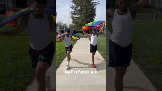 How Straight Vs. Gay People Walk! #shorts