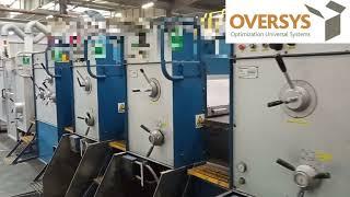 VIDEO OVERSYS U62831022 EMBA 160 4 COLOR FLEXO FOLDER GLUER WITH PREFEEDER, RDC, STRAPPER, LOAD FORM