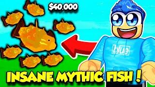 I Caught TONS OF MYTHIC FISH And Made INSANE MONEY In Roblox Fisch!