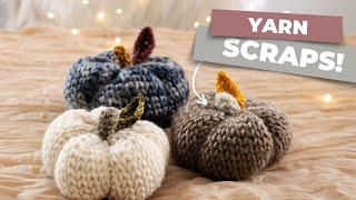 Easy Crochet Pumpkin with Yarn Scraps!