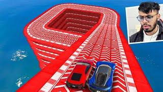 Last 0.00076% Impossible Snow Car Parkour Race in GTA 5!