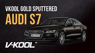 VKool Gold sputtered Solitaire on Audi S7 for extreme heat protection