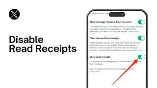 How to Turn Off Read Receipts on Twitter!??? (2024)