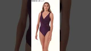 Miraclesuit Women's Illusionist Crossover One Piece Swimsuit | SwimOutlet.com