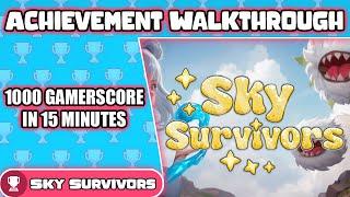 Sky Survivors 100% Walkthrough - 1000 Gamerscore in 15 minutes!