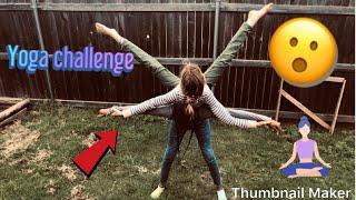 Yoga challenge | Maddie and bree