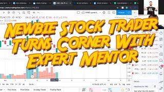 Newbie Stock Trader Turns Corner With Expert Mentor (Full Session)