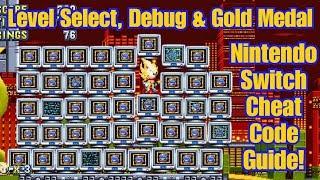 Sonic Mania & Sonic Mania Plus | Switch | Level Select, Debug Mode & Gold Medal Cheat Code Guide!