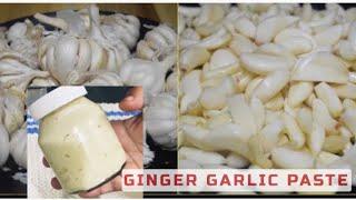 Original Ginger Garlic Paste Ka Asan Tarika How to Peel Ginger Garlic ️