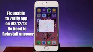 Fix Unable to verify app on iOS12/13 - No Need to Install unc0ver ever again