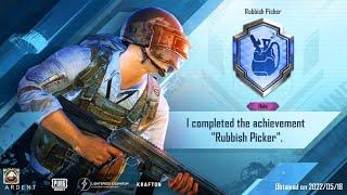 How To Complete Rubbish Picker Hidden Achievement In PUBG Mobile