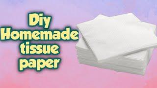 Diy Homemade tissue paper/diy tissue paper at home/how to make tissue paper/Craft and slime hub