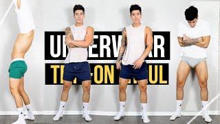 men's underwear try-on haul | tommy hilfiger | jairwoo