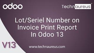 Lots & Serial Number in Invoice Print Report on Odoo 13