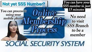 SSS Number Online Process | Step by step Tutorial | just follow me