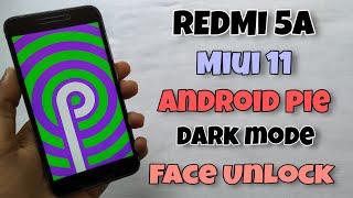 MIUI 11 Android 9 - REDMI 5A Premium Features Unlock | Aod Enable  & Face Unlock