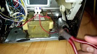 How to repair microwave oven/ Replacing the HV capacitor