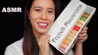 ASMR Macarons 3K Special - Tapping, Whispering, Eating Sounds