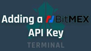 Adding Bitmex API Key to The Terminal