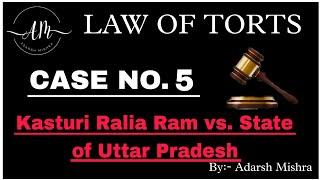 Kasturi Ralia Ram Jain vs. State of Uttar Pradesh Case | Law of Torts | Landmark case #law #torts