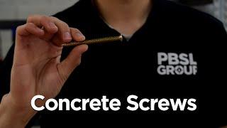 What are Concrete Screws? | Product Showcase