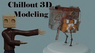 Chillout 3D Modeling: Sparks the Robot