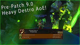 Destruction warlock CRAZY AoE in Shadowlands Pre-Patch! - Strongest AoE burst in the game?