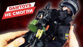 Боец спецназа СОБР с пулеметом - обзор фигурки от DamToys