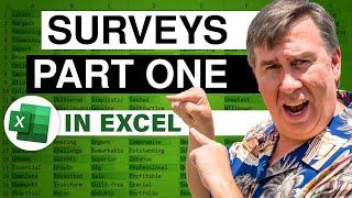 Excel Surveys Part 1: Surveys or Forms in Excel - Episode 2226