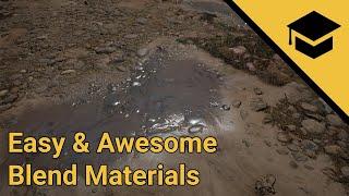 UE4 Easy & Awesome Blend Materials - Tutorial - With Quixel Megascans