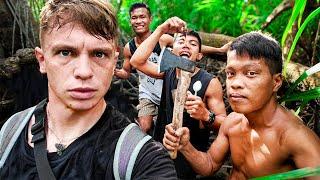 PHILIPPINES SCARIEST FOOD! Catching WILD Worms with Tribe 