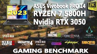 Asus Vivobook PRO 14 OLED Gaming Benchmark Test in 15 Games | #rtx3050 #ryzen7 | @StealthGamerSG