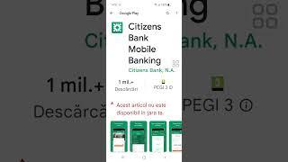 citizens bank not available google play store