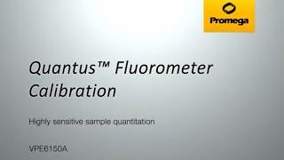 Quantus™ Fluorometer - Calibration