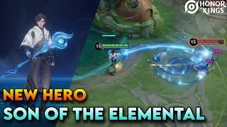 New Multirole Hero SON OF THE ELEMENTAL(Mage) Gameplay | Honor of Kings