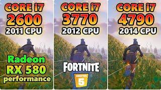 RX 580 8gb×CORE i7 2600 3770 4790/fortnite   Chapter5 Season1/SOLO/Performance /FPS Test/フォートナイト