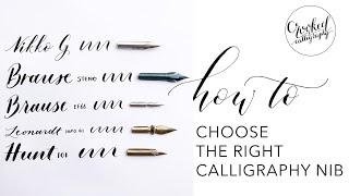 Choosing the Right Calligraphy Nibs | CROOKED CALLIGRAPHY
