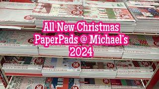 So many new Christmas paper pads @ Michael’s 2024