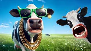 FUNNY COW DANCE 40│Cow Song & Cow Videos 2024 | Cow music | funny dancing cow | gay | #cow | gaiya