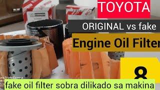 OIL  FILTER ORIGINAL VS FAKE FILTER  WARNING