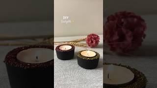 DIY  concrete Tealight holderusing paper cups️Tealight holders using cement