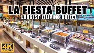 [4K] A Feast of Filipino Delights at the Biggest Filipino Buffet! LA FIESTA BUFFET RESTAURANT!