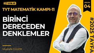 Hız Tyt Matematik Kampı-11 | 1.Dereceden Denklemler | Pdf #öğrenmegarantili