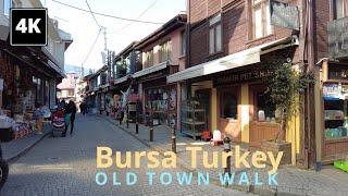 Bursa. Turkey. Old town walk. 4K