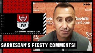 Reacting to Steve Sarkisian's FIESTY comments  | College Football Live