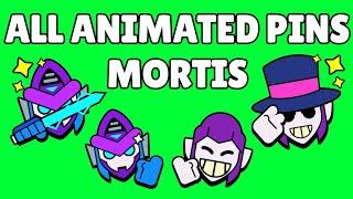 Mortis Pins (Animated) | Brawl Stars | Green Screen