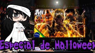 Bnha reagindo ao rap do Five Nights at Freddy's Parte 1(Especial de Halloween) "Refiz"